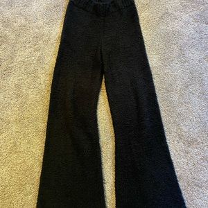 Skims Cozy Knit Pants. Black. S/M.